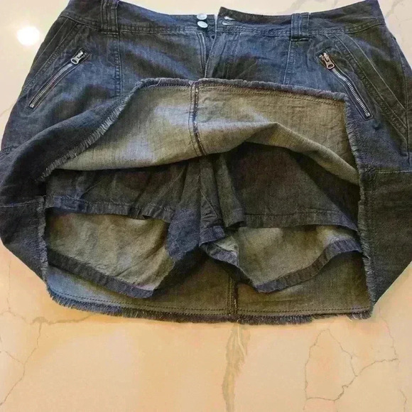 Lane Bryant Womens Plus Denim Skirt Built in Shorts Size 18 Blue - Picture 6 of 11